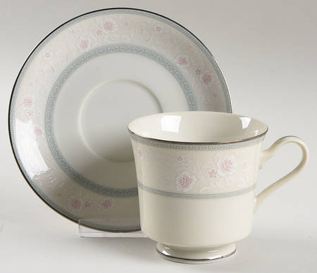 Mystic Rose Footed Cup & Saucer Set