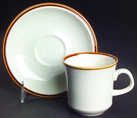 Natural Beauty Flat Cup & Saucer Set