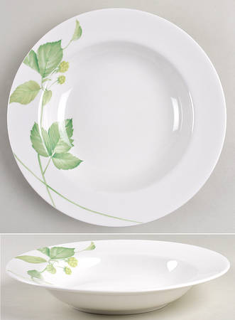 Natural Beauty Large Rim Soup Bowl