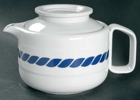 Nautilus Blue Teapot & Lid