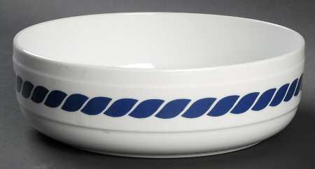 Nautilus Blue 9" Round Vegetable Bowl