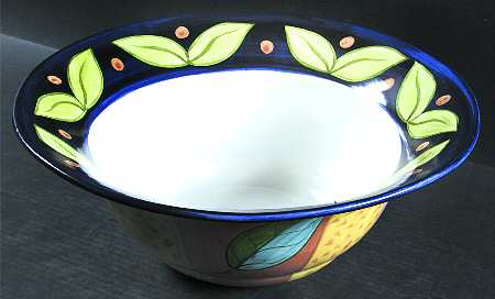 Nature's Canvas 15" Large Salad Serving Bowl