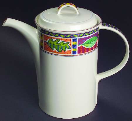 Nature's Canvas Coffee Pot & Lid