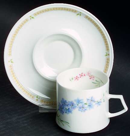 Nature's Garden Flat Cup & Saucer Set