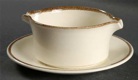 Nature's Gallery Gravy Boat & Underplate