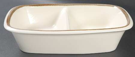 Nature's Gallery 10" Oval Divided Vegetable Bowl