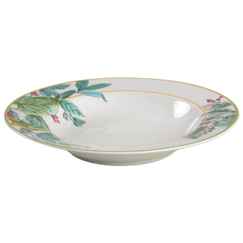 Nature's Harmony (Bird & Flowers) Large Rim Soup Bowl