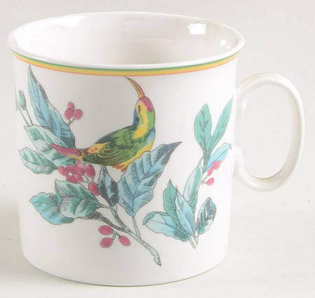 Nature's Harmony (Bird & Flowers) Flat Cup