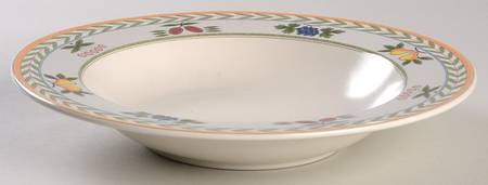 Nature's Harvest Large Rim Soup Bowl