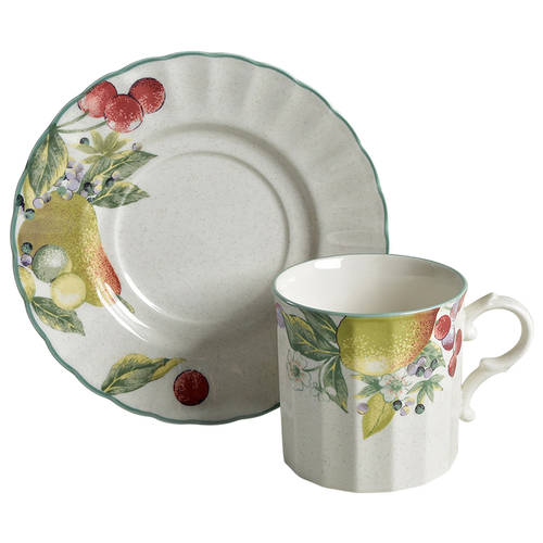 Nature's Image Flat Cup & Saucer Set