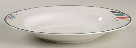 Nature's Palette Large Rim Soup Bowl
