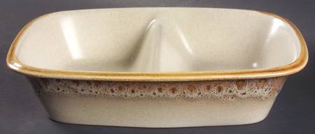 Nature's Song Rectangular Divided Vegetable Bowl