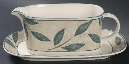 Nature's Song Gravy Boat & Underplate (Relish/Butter)