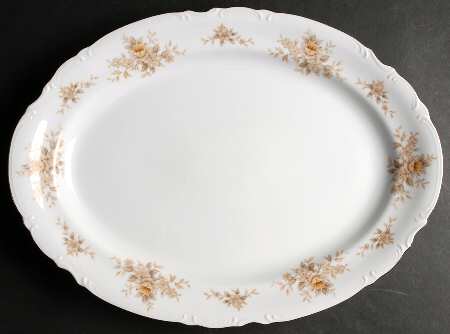 Natalie Brown 16" Oval Serving Platter