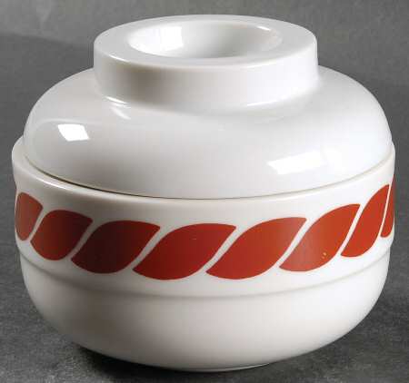 Nautilus Terra Cotta Sugar Bowl & Lid