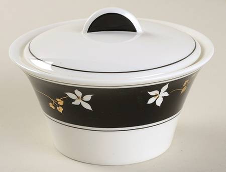 Night Blossoms Sugar Bowl & Lid