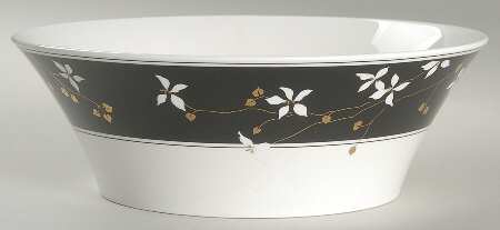 Night Blossoms 8" Round Vegetable Bowl