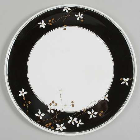 Night Blossoms Cake Plate