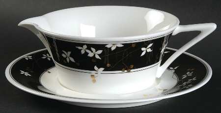 Night Blossoms Gravy Boat & Underplate