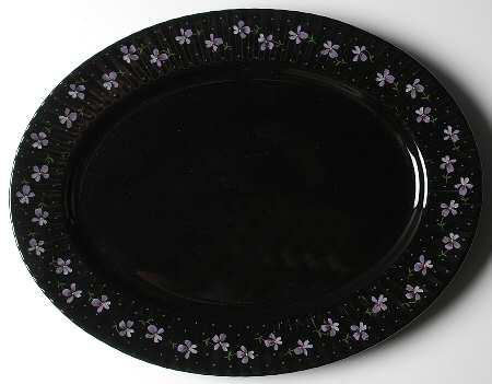 Nightshades 14" Oval Serving Platter