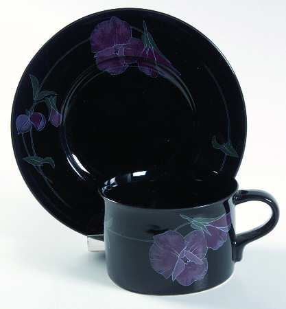 Night Tango Flat Cup & Saucer Set