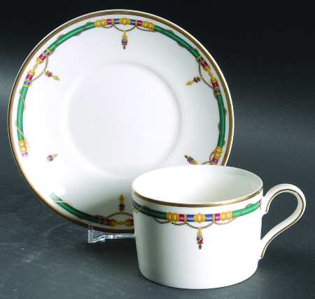 Nobelese Flat Cup & Saucer Set