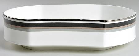 Noir 10" Oval Vegetable Bowl