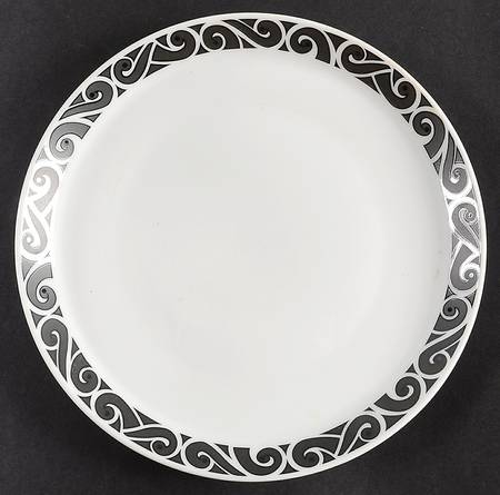 Noir Salad Plate