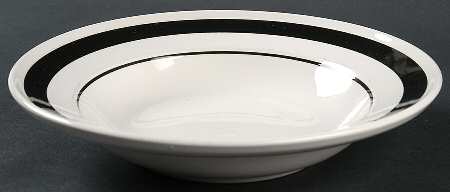 Noir Rim Soup Bowl