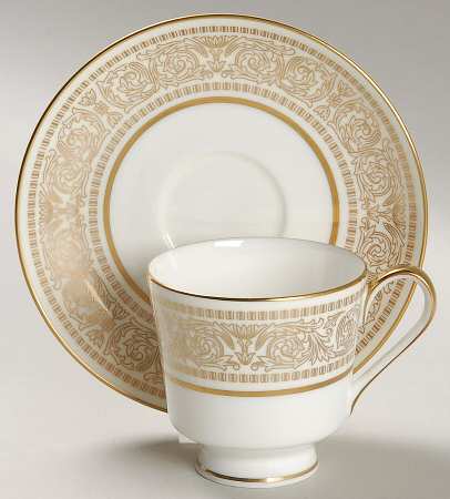 Oberlin Footed Demitasse Cup & Saucer Set