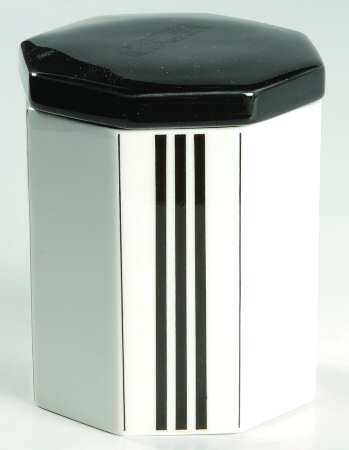 Octet Black Sugar Bowl & Lid