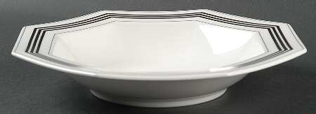 Octet Black Rim Soup Bowl
