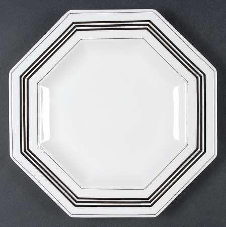 Octet Black Salad Plate by Mikasa