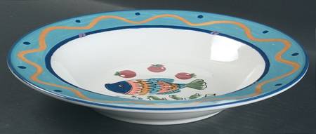 Ocean Collage 11" Individual Pasta Bowl