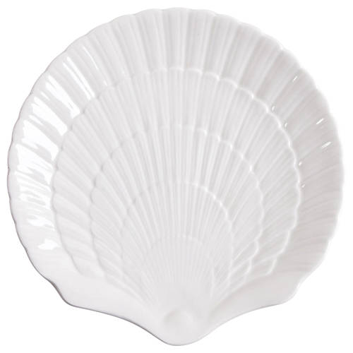 Ocean Jewel White Salad Plate