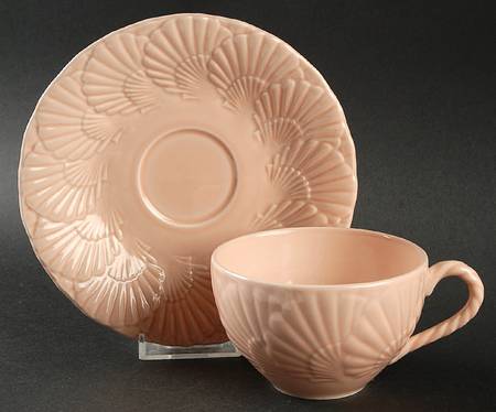 Ocean Jewel Pink Flat Cup & Saucer Set