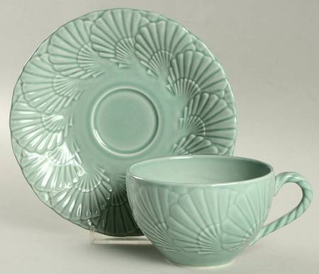 Ocean Jewel Turquoise Flat Cup & Saucer Set