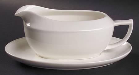 Off Center Gravy Boat & Underplate