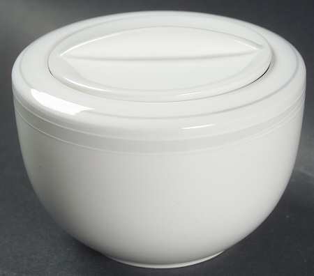 Off Center Sugar Bowl & Lid
