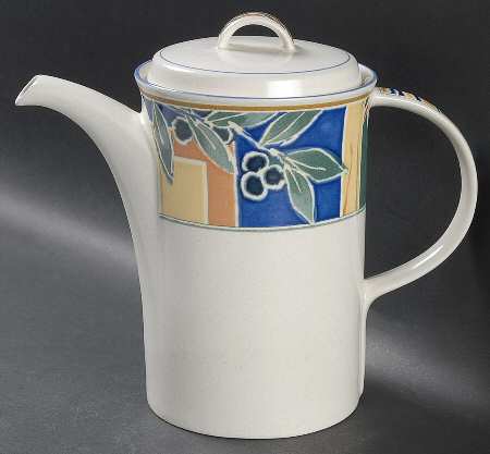 Olive Grove Coffee Pot & Lid