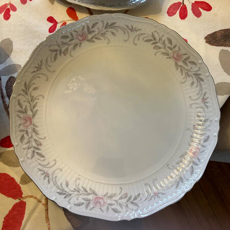 Old Orchid 12" Chop Plate (Round Platter)