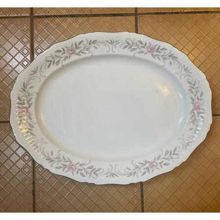Old Orchid 18" Oval Serving Platter