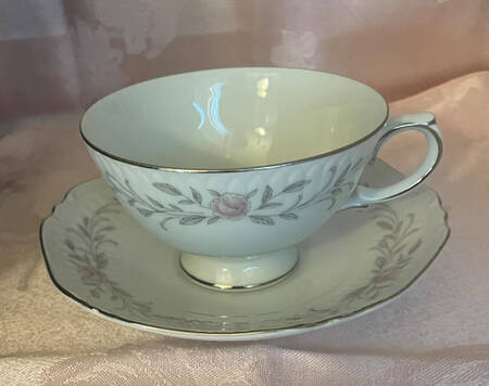 Old Orchid Footed Cup & Saucer Set