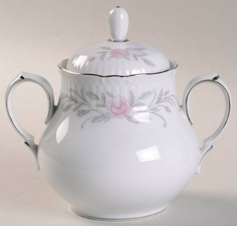 Old Orchid Sugar Bowl & Lid