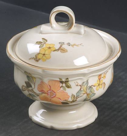 Olde Tapestry Sugar Bowl & Lid