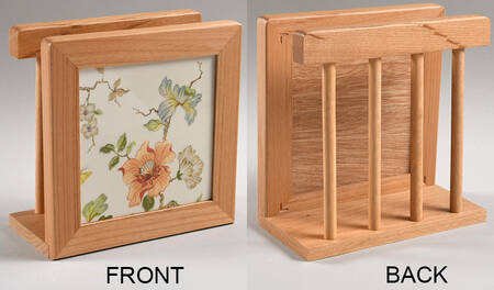 Olde Tapestry 6 1/8" Natural Wood Napkin Holder  HC