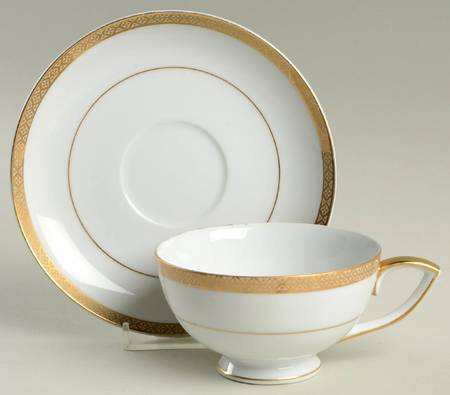 Olympus Footed Cup & Saucer Set