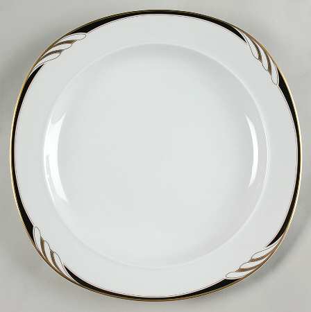Omega White Black 11" Chop Plate (Round Platter)
