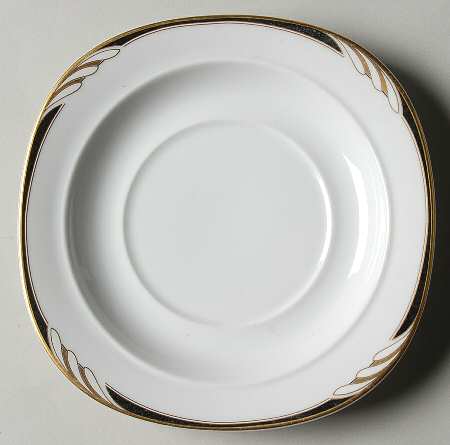 Omega White Black Saucer