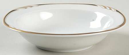 Omega White Black Rim Fruit/Dessert (Sauce) Bowl